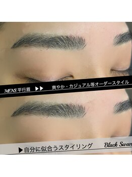 ブラックスワン(Black Swan)/#キリッと太眉 #目ヂカラ平行眉