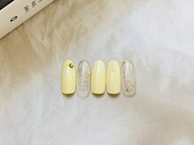 ネイルサロン北野坂/バターイエローネイル