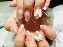 シュガーネイル(sugar nail)/蝶々ネイル