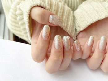 アイネイルズ 梅田店(I nails)/きらきらパール冬デザイン¥9700