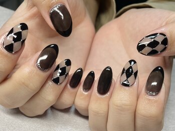 ニコミー(nicomii)/チェックネイル¥8500