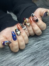 ネイルパニック/3Dとイラスト混ぜても可愛い♪