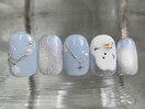 雪だるまネイル　11500円