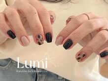 ルミネイル 大宮東口店(Lumi Nail)/漆黒×素肌の夜美学静謐感1