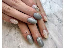 ～silver × nuance nail～