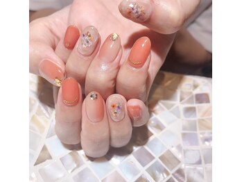 アティックネイルアトリエ(attic nail atelier)/押し花ネイル★