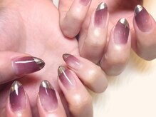 ネイルマジック 仙台一番町店(NAIL MAJIC)/ミラーフレンチ☆¥9900