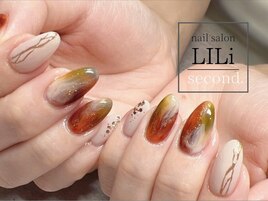 秋カラーネイル