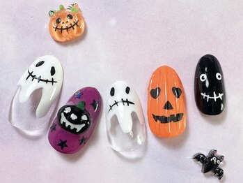 リコリコネイル(Riko Riko Nail)/ハロウィンデザイン