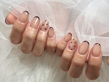 ボヌール(Bonheur)/フレンチネイル×ハート