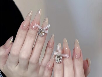 ビジューネイル(bijou nail)/オーロラフレンチ