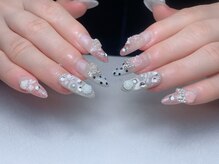メオネイル(MEO NAIL)/チップ長さだし持ち込みデザイン