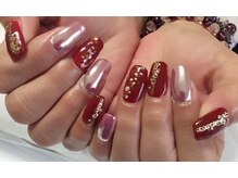 ラズネイル(RUZ'S NAIL)/【秋本デザイン】ミラーネイル