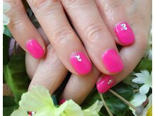 プルミエ ネイル(Premier Nail)/ビビットピンクネイル☆