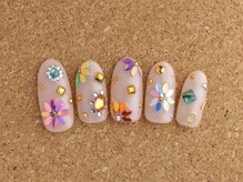 ネイルサロン ブランロール 白金店(Nail Salon Blanl'or)/カラフル！ビジューネイル