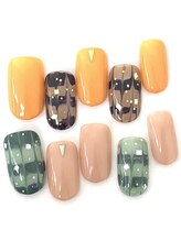 ネイルサロン クイール 小山店(NAIL SALON QUILL)/ワンカラー＋ピーコック