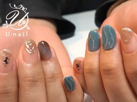 くすみニュアンスネイル