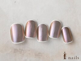 くすみミラーメタリック囲み