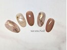 定額アートコース/秋ネイル