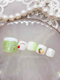 メロンソーダネイル