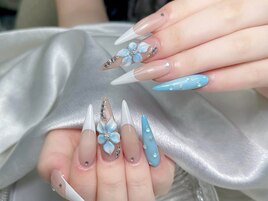 #波ネイル &nbsp;#マーメイドネイル