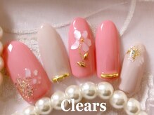 ビューティーネイルサロン クリアーズ(Clears)/シェルで作ったお花ネイル♪
