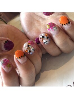 トータルサロン 白べぇーっ プラス/ハロウィンネイル