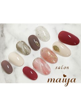 大理石風ネイル