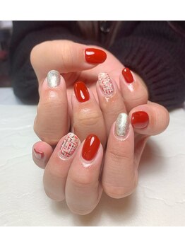 レディスペネイル ノマエ 名駅店(Redispe nail nomae)/ツイードネイル