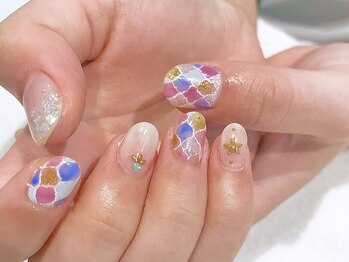 サニーデイズ ネイルアンドビューティー 曙橋店(SunnyDays Nail&Beauty)/モロッカンタイル柄