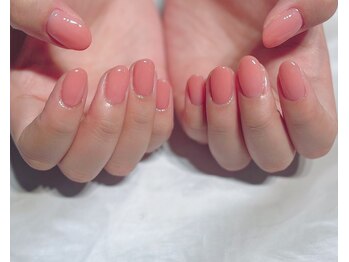 ルヒアネイル イオン戸畑ショッピングセンター店(Ruhia Nail)/ピンクワンカラー