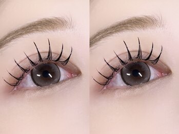 ラベル 恵比寿店(Labelle)の写真/自然な可愛さと圧倒的なキープ力◎ダメージレスで上品な目元へ♪幅広いナチュラルデザインをご提案☆