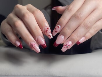 ネイルズバー 新宿店(Nails Bar)/レッドラブリーネイル