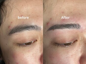 シャイン(SHINE)/眉毛waxビフォーアフター