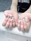ジェル長さだし／フリーデザイン