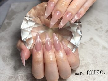 ネイルズミラク(nail's mirac.)の写真/【岡山&大元】自爪が短い,折れやすい等,ネイルを諦めていた方もお任せください!!貴方の理想を実現します♪
