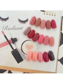 リップカラーネイル