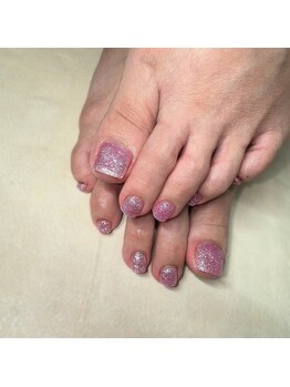 フット◆ラメワンカラー