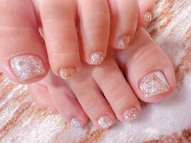 ラメとホイル☆フット