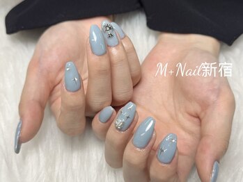 エムプラスネイル 新宿(M+Nail)/ちゅるんワンカラー