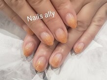 ネイルズアリー 立川店(Nails ally)/サマーオレンジ×グラデーション