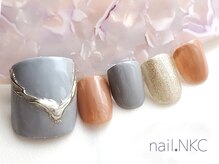 NKC/秋冬フットネイル