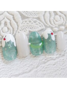 たゆ ネイル(たゆnail)/うるうるメロンソーダネイル