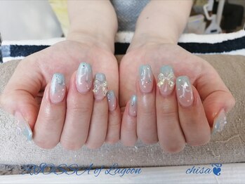 くすみカラーｘリボンｘ蝶々