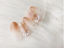 ヴァンネイル(VINGT NAIL nail&eye beauty)/透明感タータンチェック風ネイル