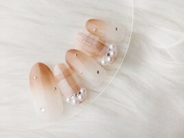 透明感タータンチェック風ネイル