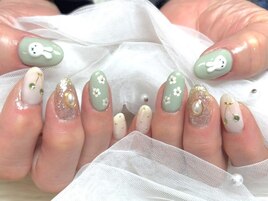 ☆春色のミッフィーネイル☆