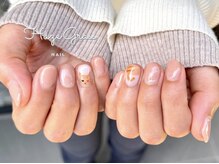 ハズグラスネイル(Haze Grass nail)/手書きねこちゃん