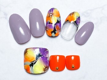 モアニ ヒロオ 渋谷店(MOANI Hiroo)/ハンドとフットでお揃いに♪