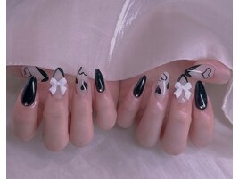 Vフレンチハートネイル